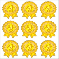 금박상스티커(대)5EA