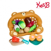 [캐스B] 플레이 곰돌이싹뚝놀이 야채(2898)