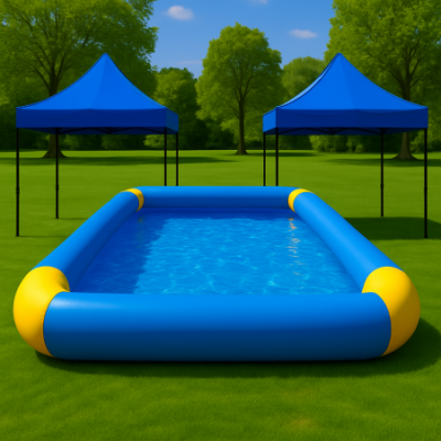 에어안전수영장 대형 가족풀장 6M+캐노피2개