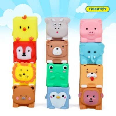 소프트동물블럭 12p (비비드컬러)