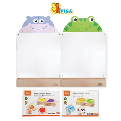 [VIGA] 7-동물 친구 자석 보드판 벽걸이 (자석놀이 2종)